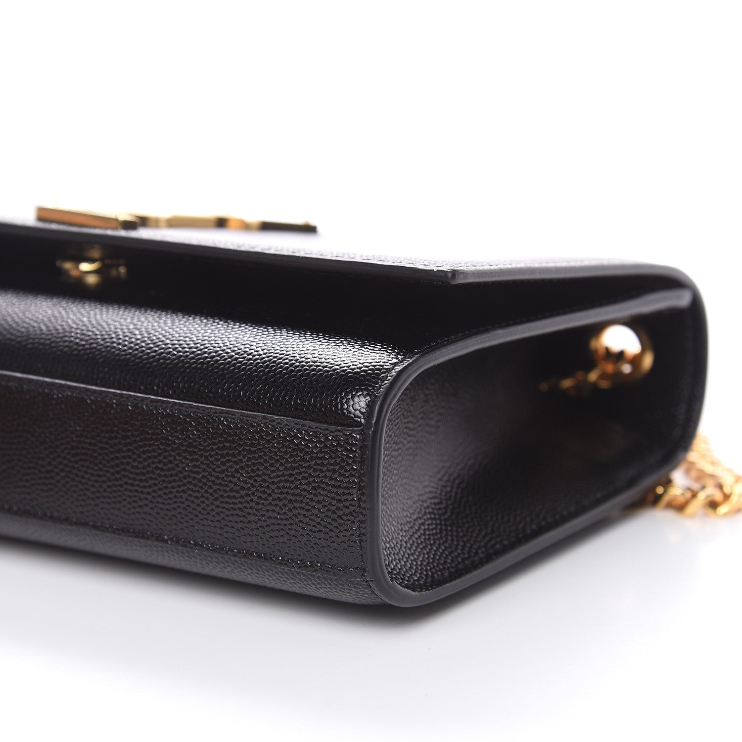 Saint Laurent Grain De Poudre Small Monogram Kate Satchel Black 9 of 9