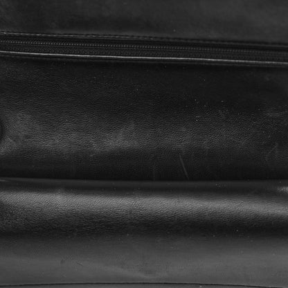 Chanel Lambskin Quilted Medium Double Flap Black 17 of 19