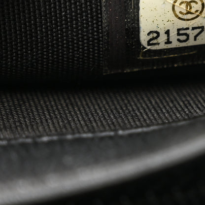 Chanel Lambskin Quilted Boy Yen Wallet Black 8 of 9