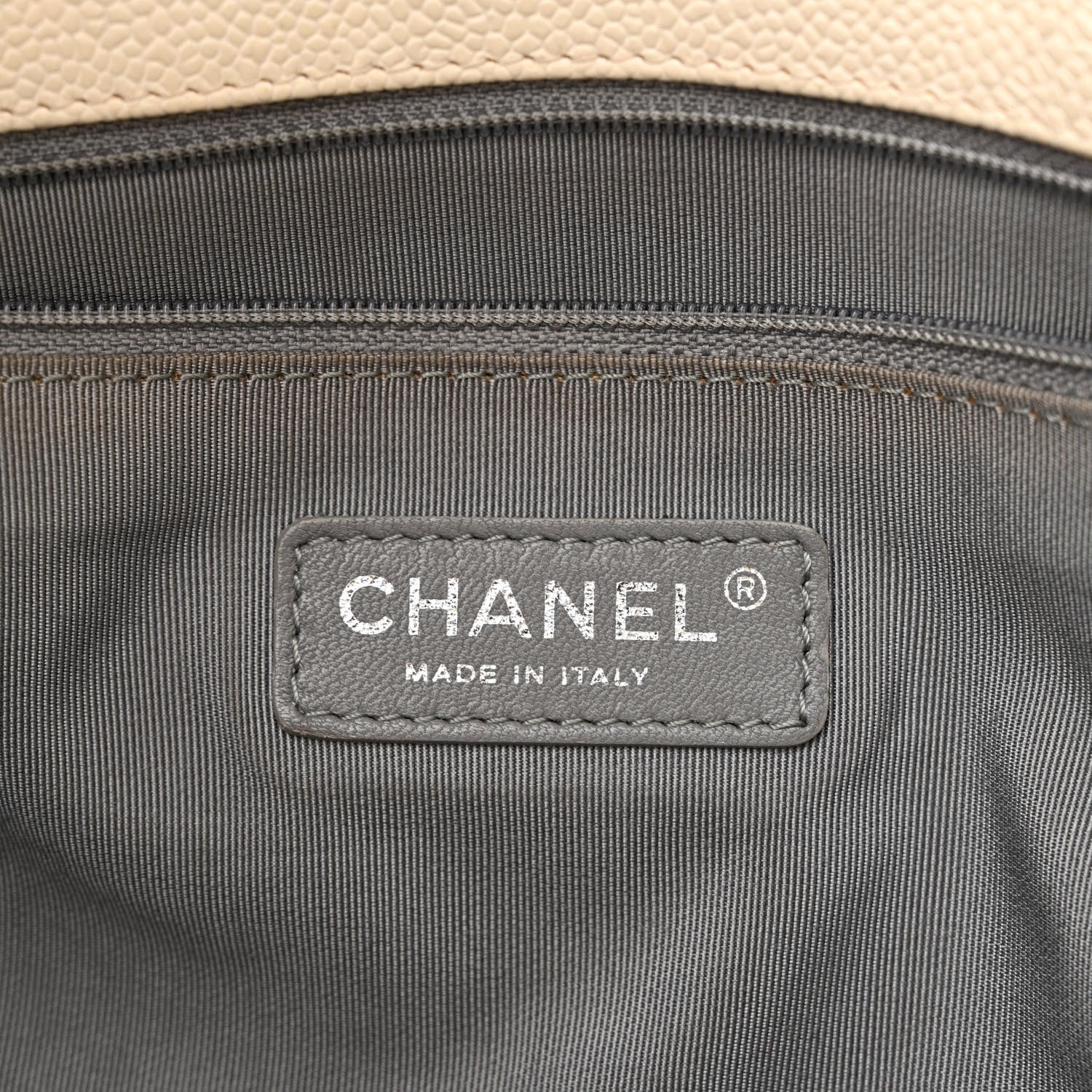 Chanel Caviar Quilted French Riviera Hobo Dark White 6 of 16