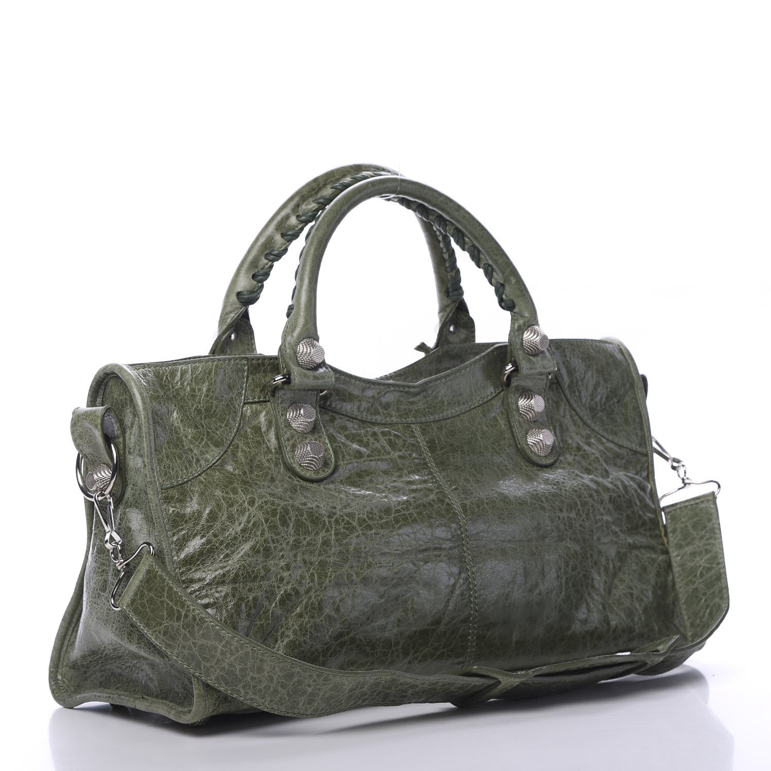 Balenciaga Agneau Giant 21 Silver Hardware Part Time Vert Militaire 2 of 9