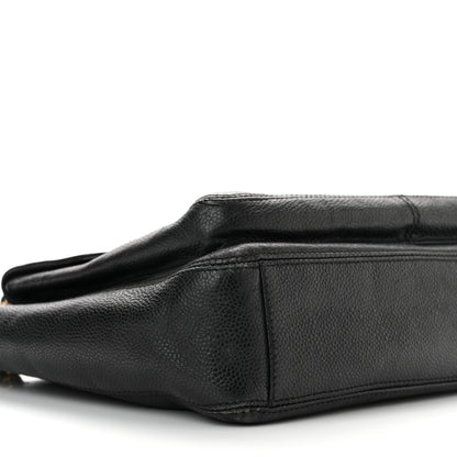 Chanel Caviar CC Shopper Tote Black 9 of 10