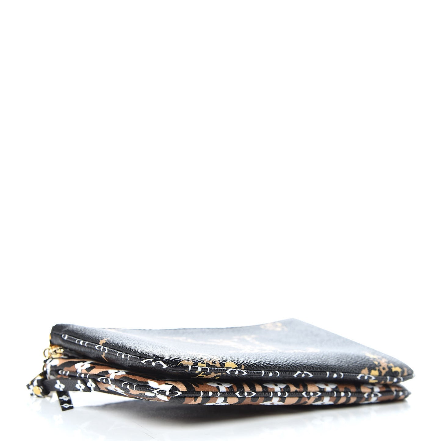 Monogram Giant Jungle Pochette Double Zip Black