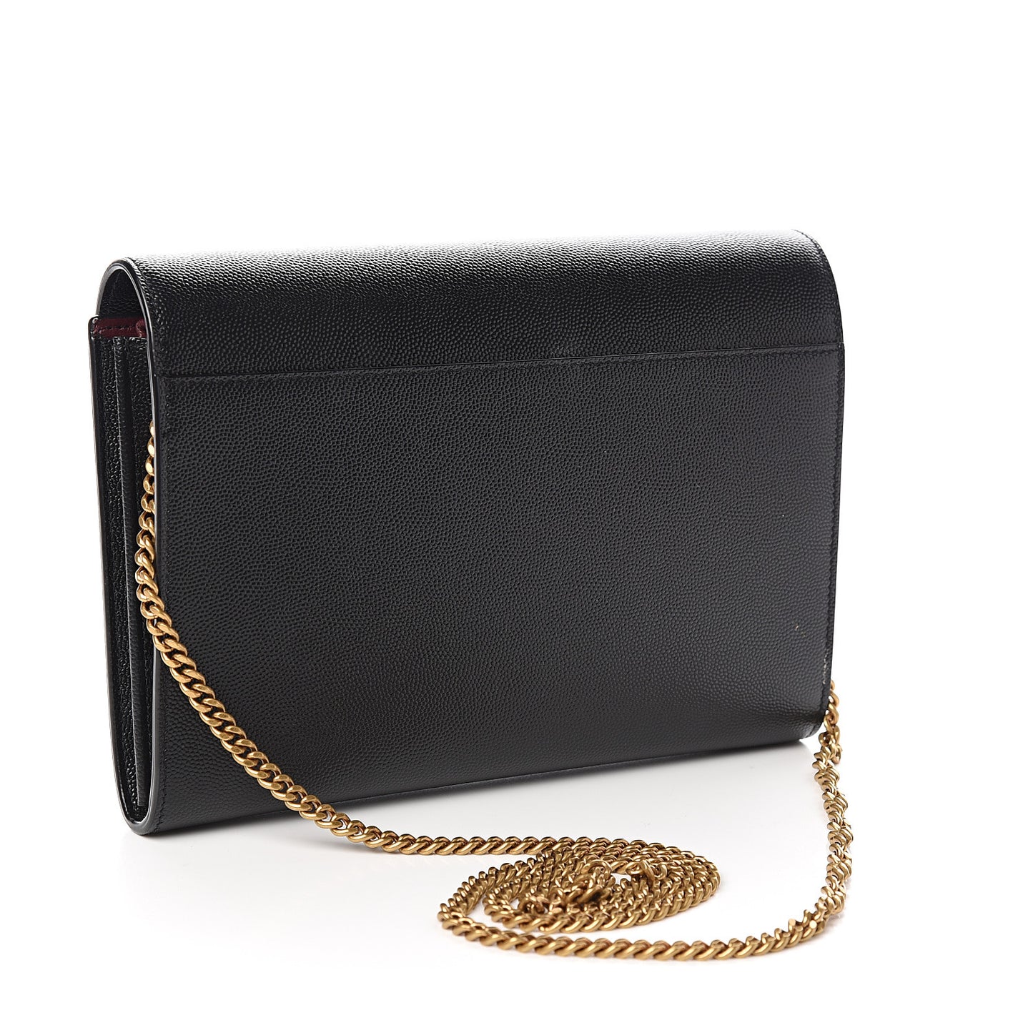 Grain De Poudre Monogram Cassandra Chain Wallet Black Rouge Legion