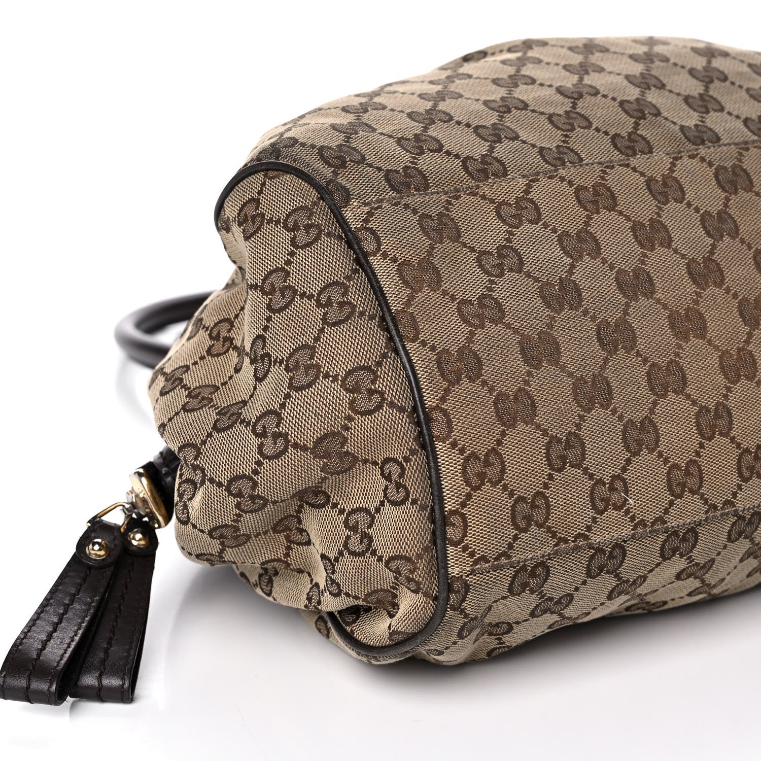 Gucci Monogram Medium Sukey Boston Bag Brown 10 of 14