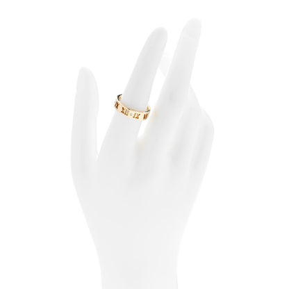 Tiffany 18K Yellow Gold Diamond Wide Atlas Pierced Ring 54 6.75 2 of 4
