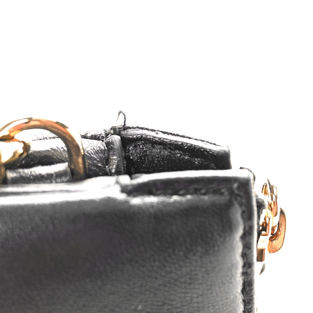 Lambskin Quilted Lola Double Pouch Crossbody Black