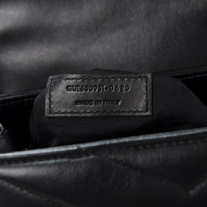 Saint Laurent Calfskin Y Quilted Monogram Toy Loulou Crossbody Bag Black 9 of 11