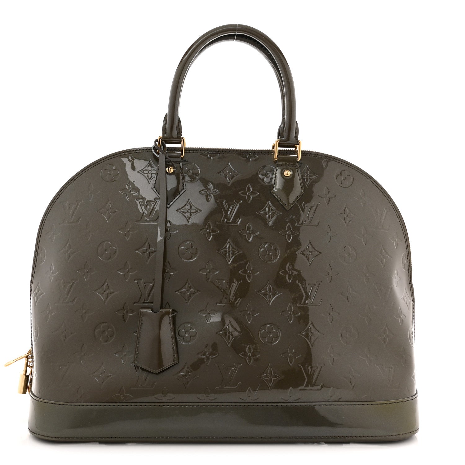 Louis Vuitton Vernis Alma GM Vert Bronze 1 of 10