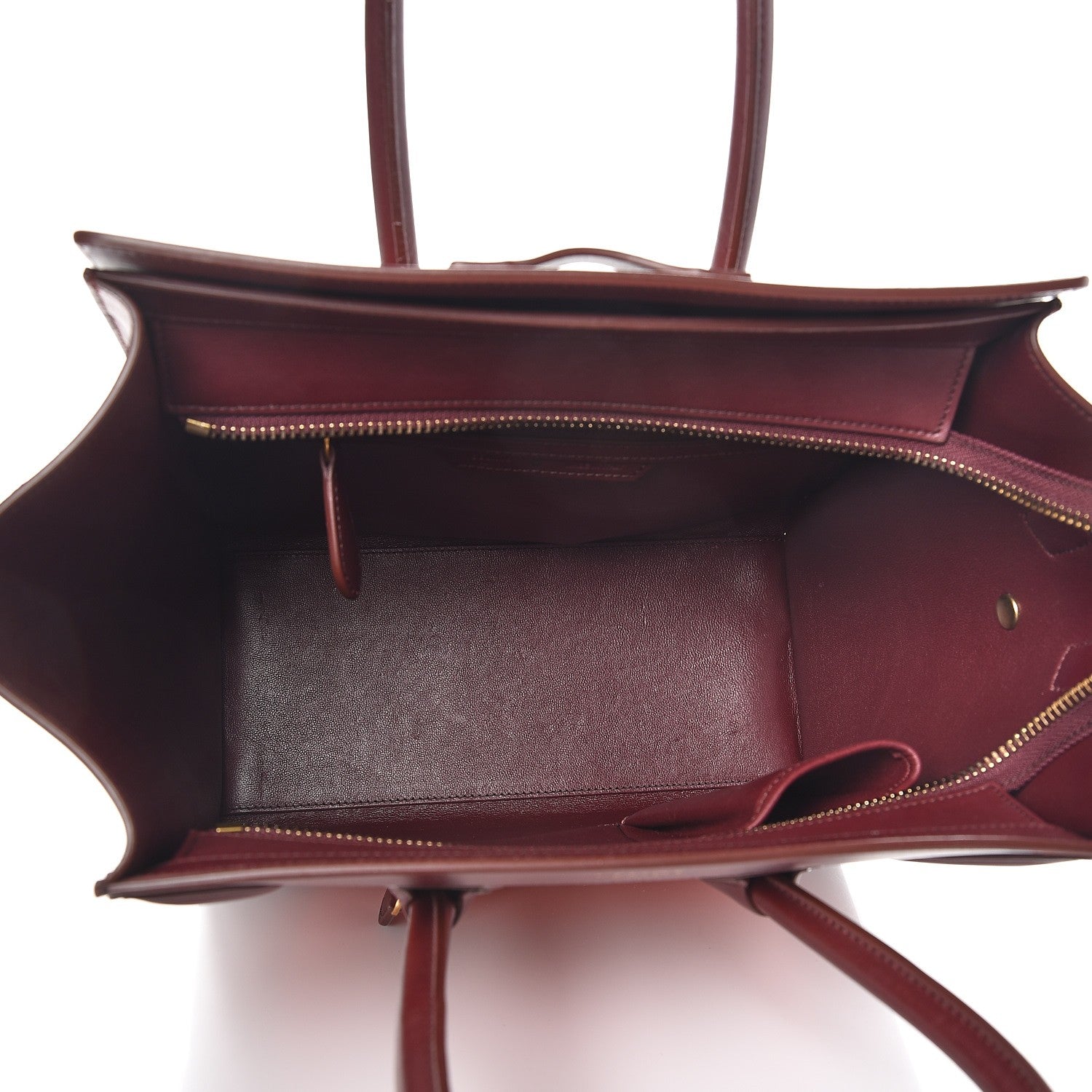 Celine Bullhide Calfskin Micro Bi-Color Luggage Vermillion 5 of 17