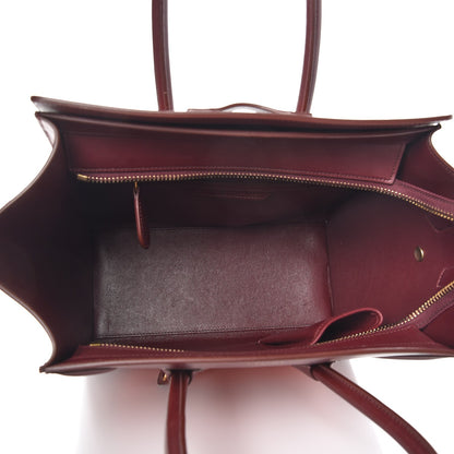 Celine Bullhide Calfskin Micro Bi-Color Luggage Vermillion 5 of 17