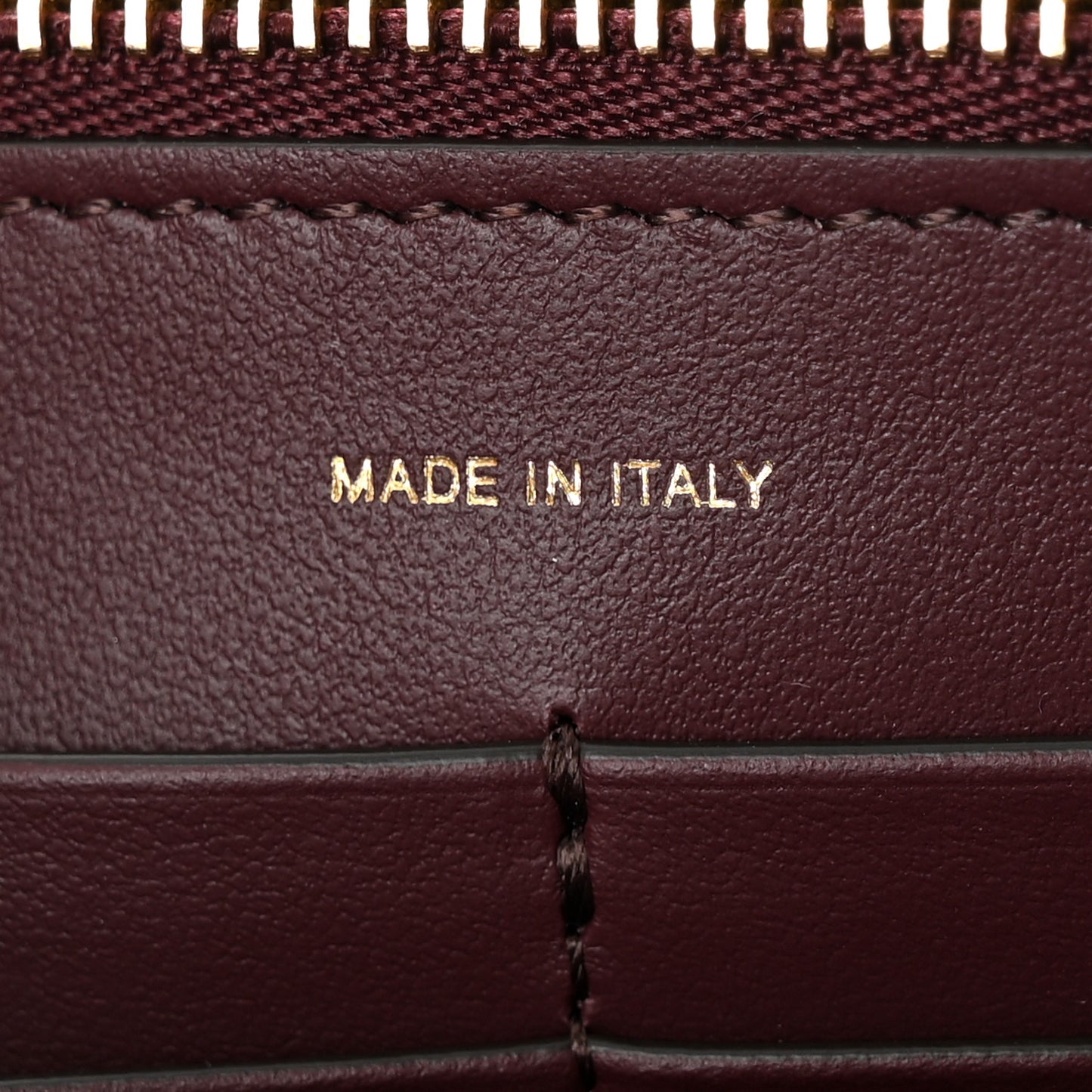 Calfskin Logo Hazelmere Wallet With Detachable Strap Deep Maroon