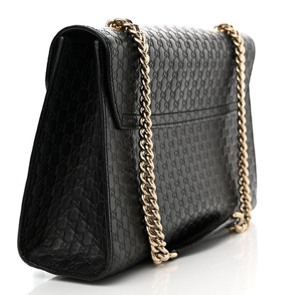 Gucci Microguccissima Medium Emily Chain Shoulder Bag Black 3 of 15