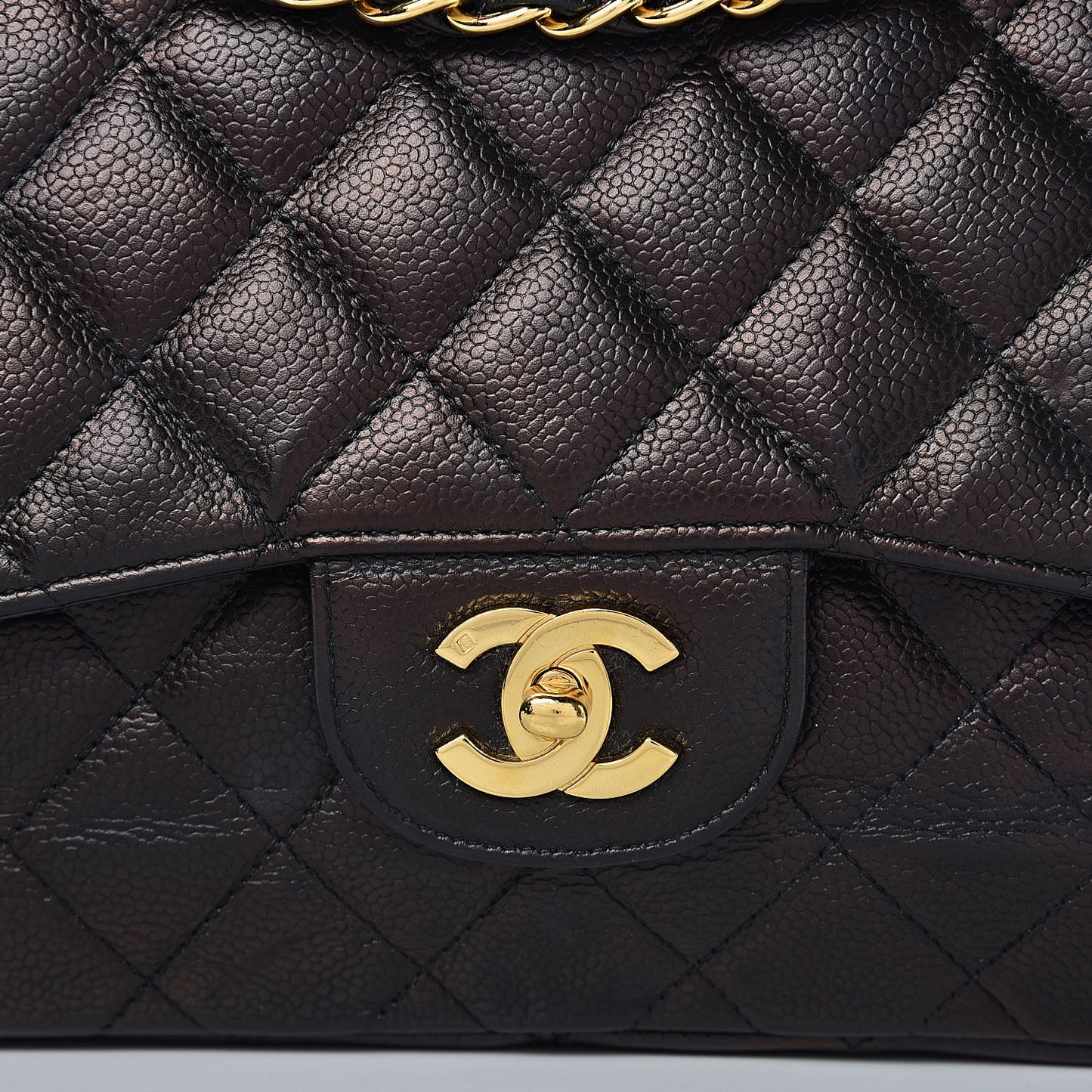 Caviar Quilted Jumbo Single Flap Black