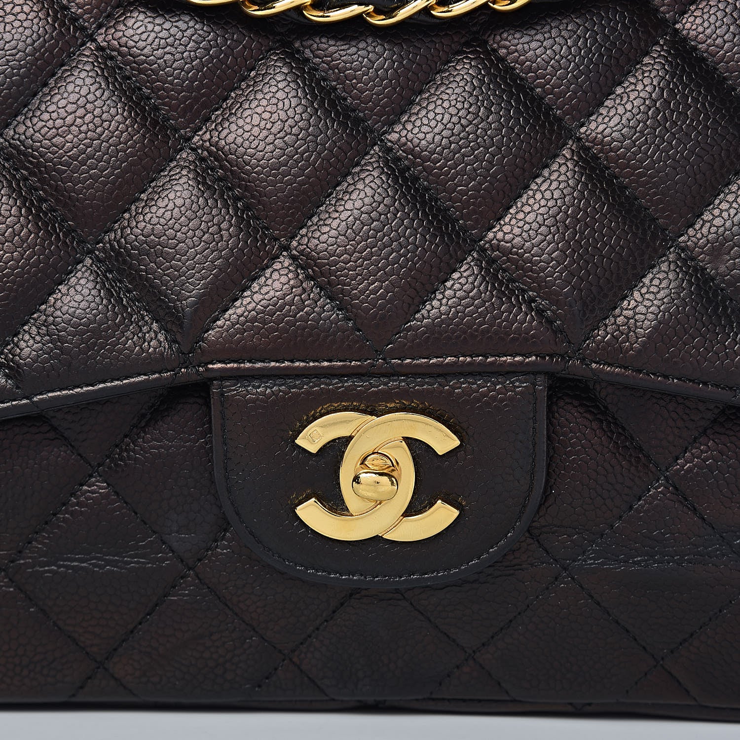 Chanel Caviar Quilted Jumbo Single Flap Black 13 of 27