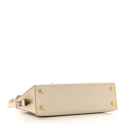 Hermes Epsom Mini Kelly Sellier 20 Craie 4 of 11