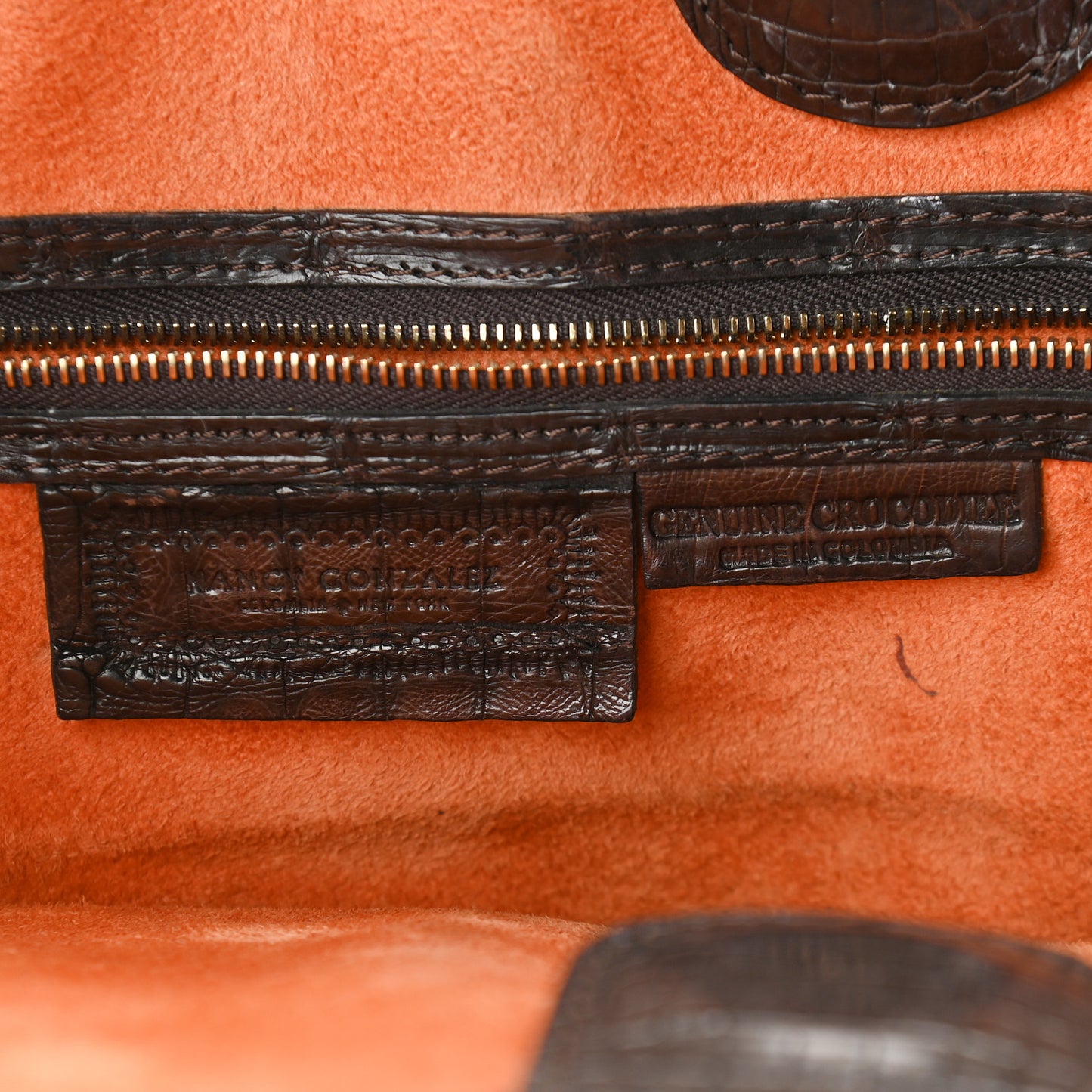 Crocodile Large Tote Chocolate
