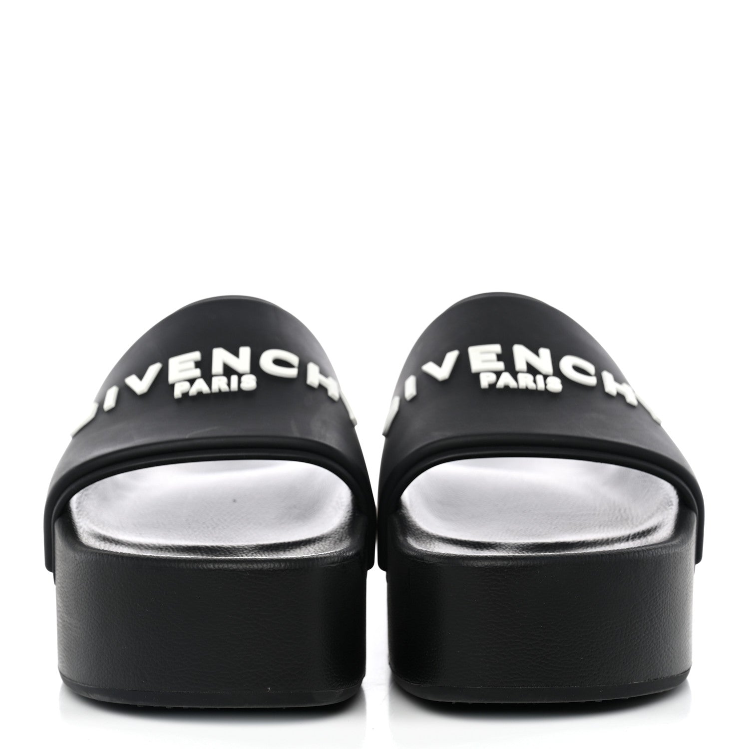 Givenchy Rubber Logo Platform Slides 39 Black 2 of 9