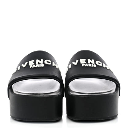 Givenchy Rubber Logo Platform Slides 39 Black 2 of 9