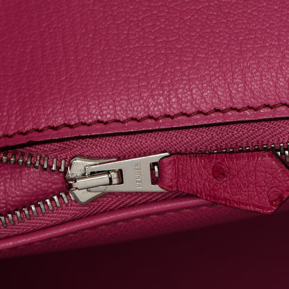 Hermes Ostrich HAC Birkin 32 Fuchsia 22 of 28