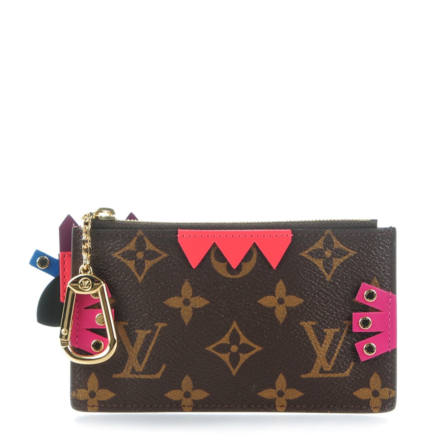 Monogram Totem Key Pouch Flamingo
