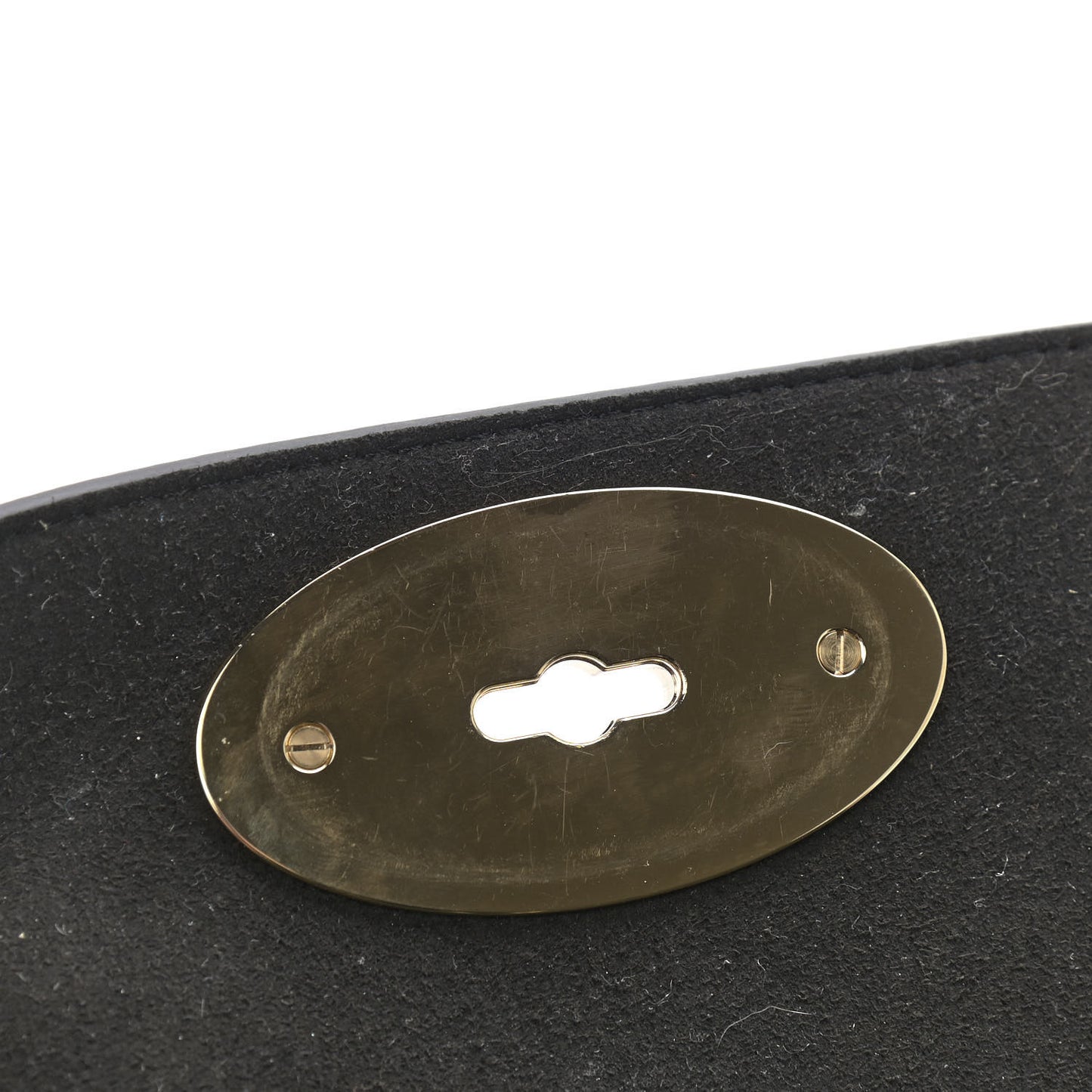 Glossy Goatskin Small Lily Flap Black