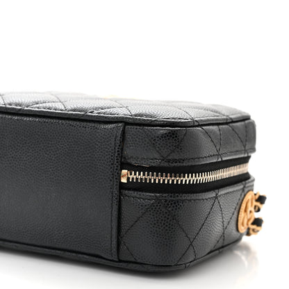 Chanel Caviar Quilted Twist Your Buttons Clutch With Chain Black 10 of 11