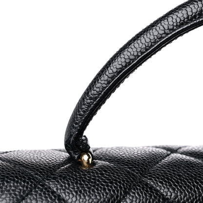 Chanel Caviar Quilted Jumbo Kelly Flap Black 13 of 14