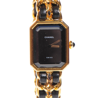 Chanel Stainless Steel Lambskin 20mm Chain Premiere Quartz Watch Gold M 1 of 8