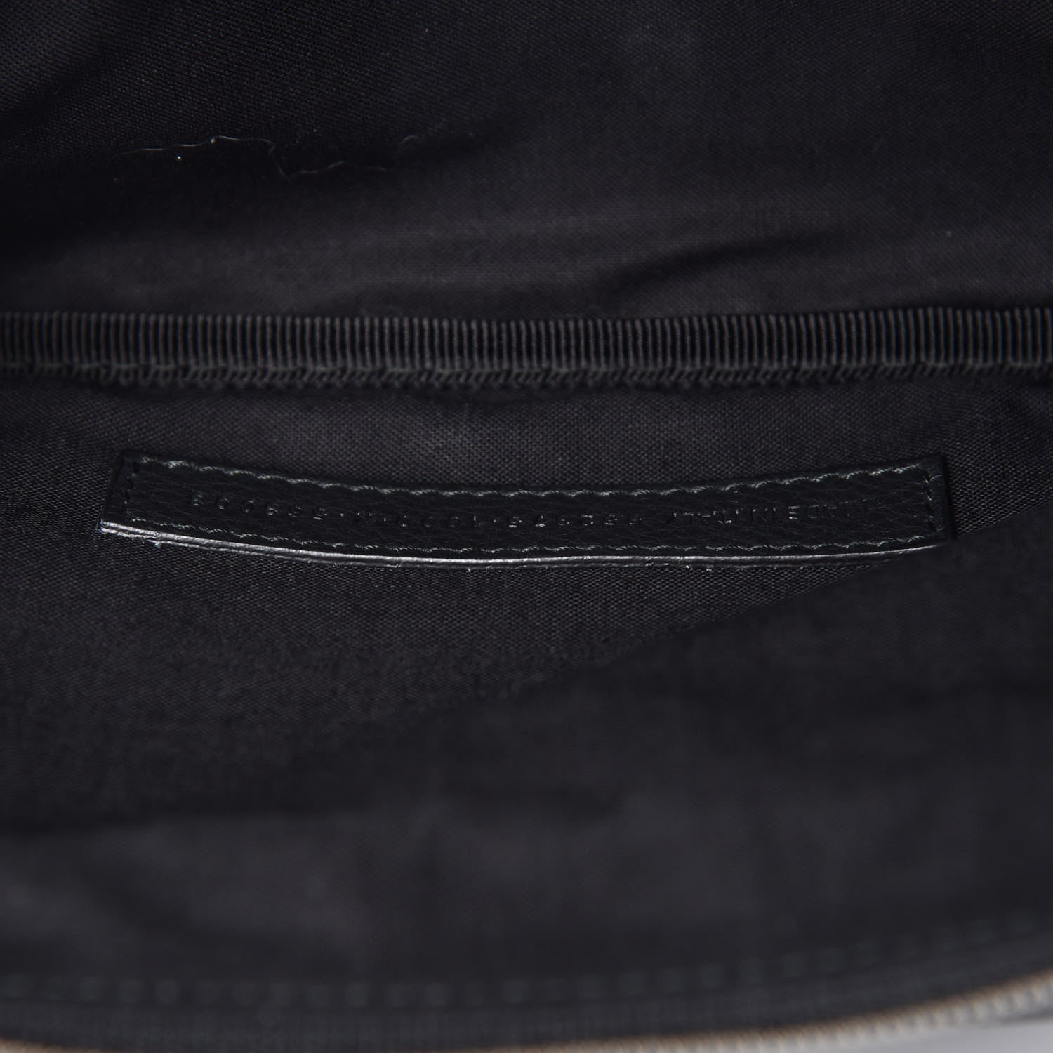 Balenciaga Smooth Calfskin Logo Large Everyday Beltpack Black White 7 of 9