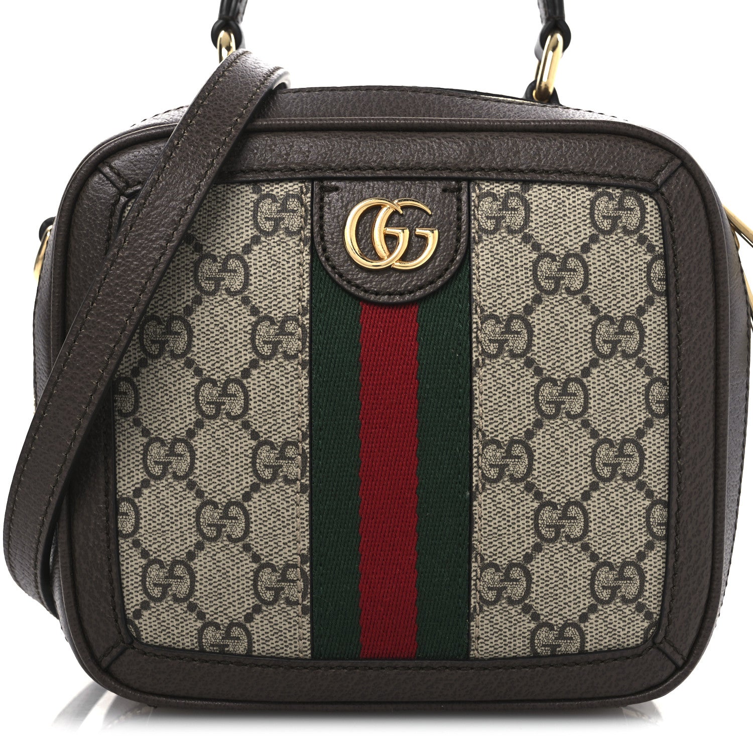 Gucci GG Supreme Monogram Textured Dollar Calfskin Mini Ophidia