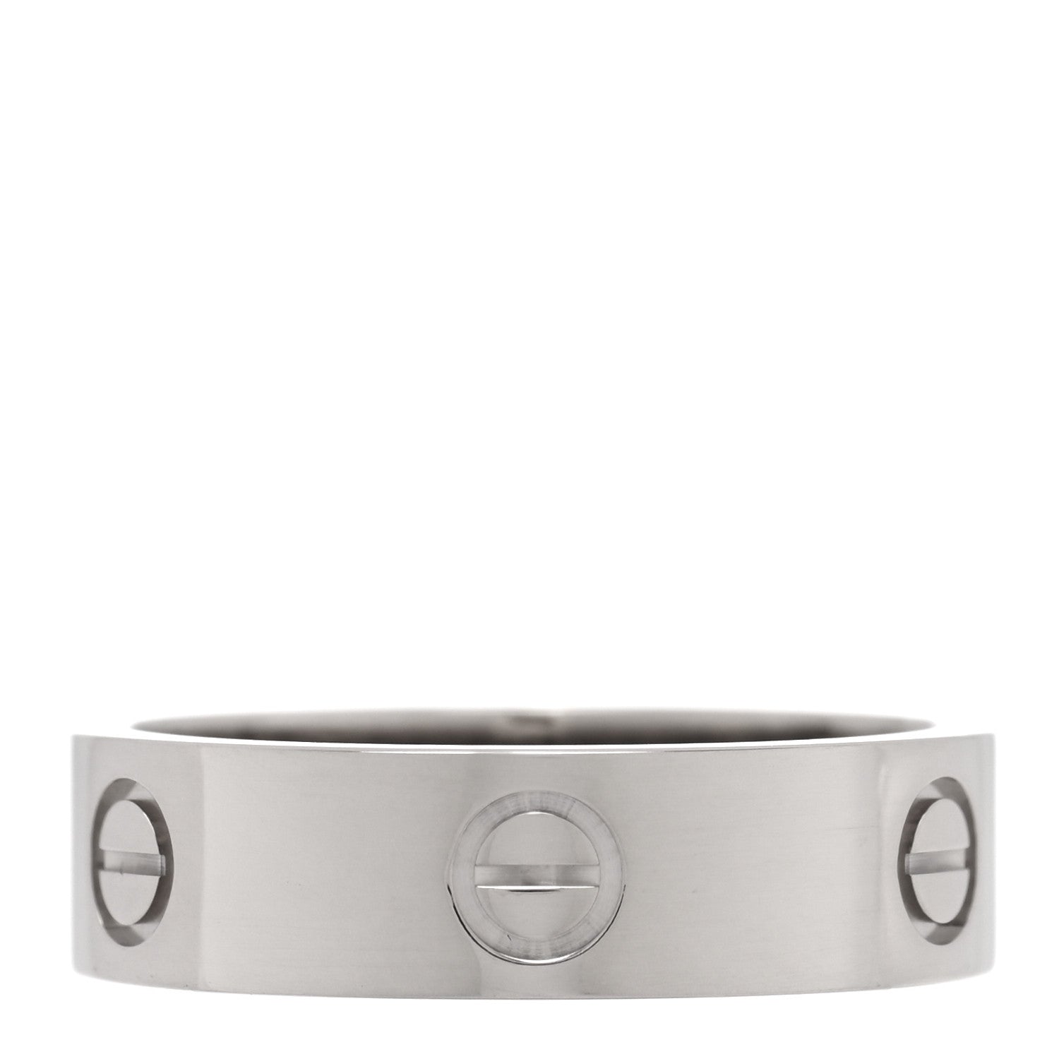 Cartier 18K White Gold 5.5mm LOVE Ring 61 9.5 1 of 4