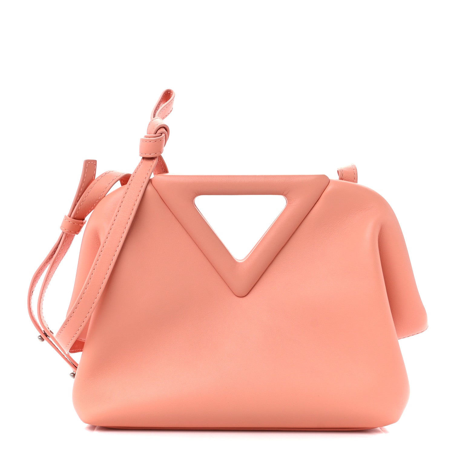 Bottega Veneta Calfskin Small The Point Triangle Bag Peachy 1 of 9