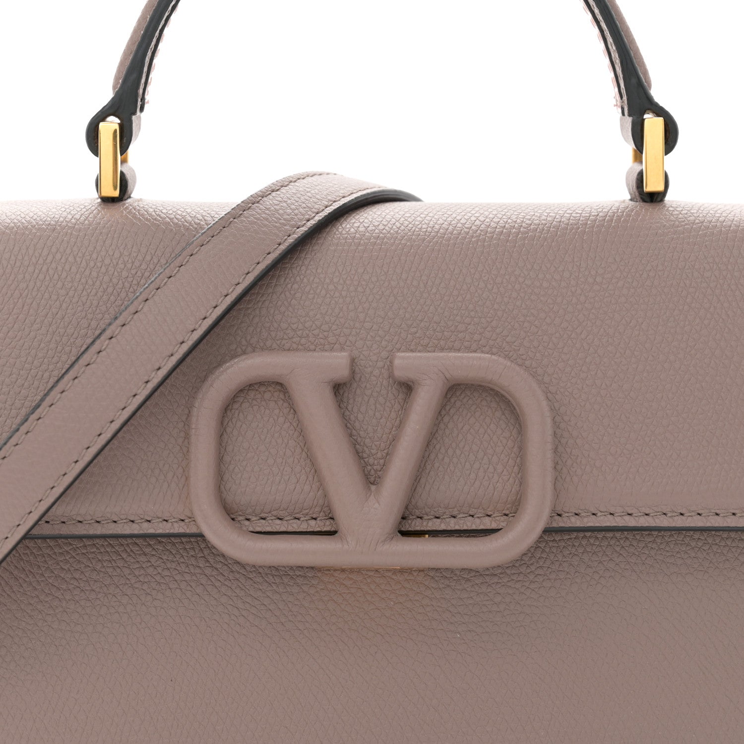 Valentino Garavani Grainy Calfskin Small VSling Top Handle Bag Clay 7 of 9