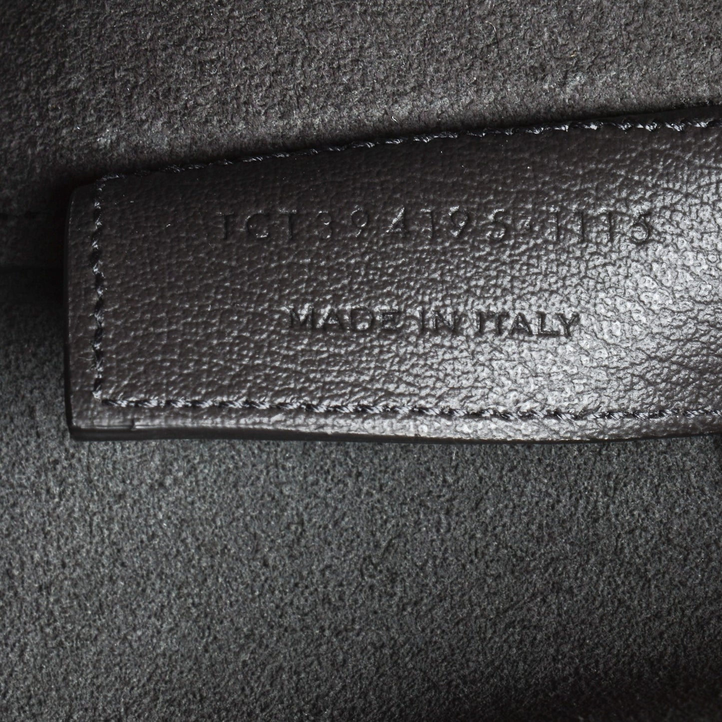 Calfskin Large Shopping Tote Dark Grey