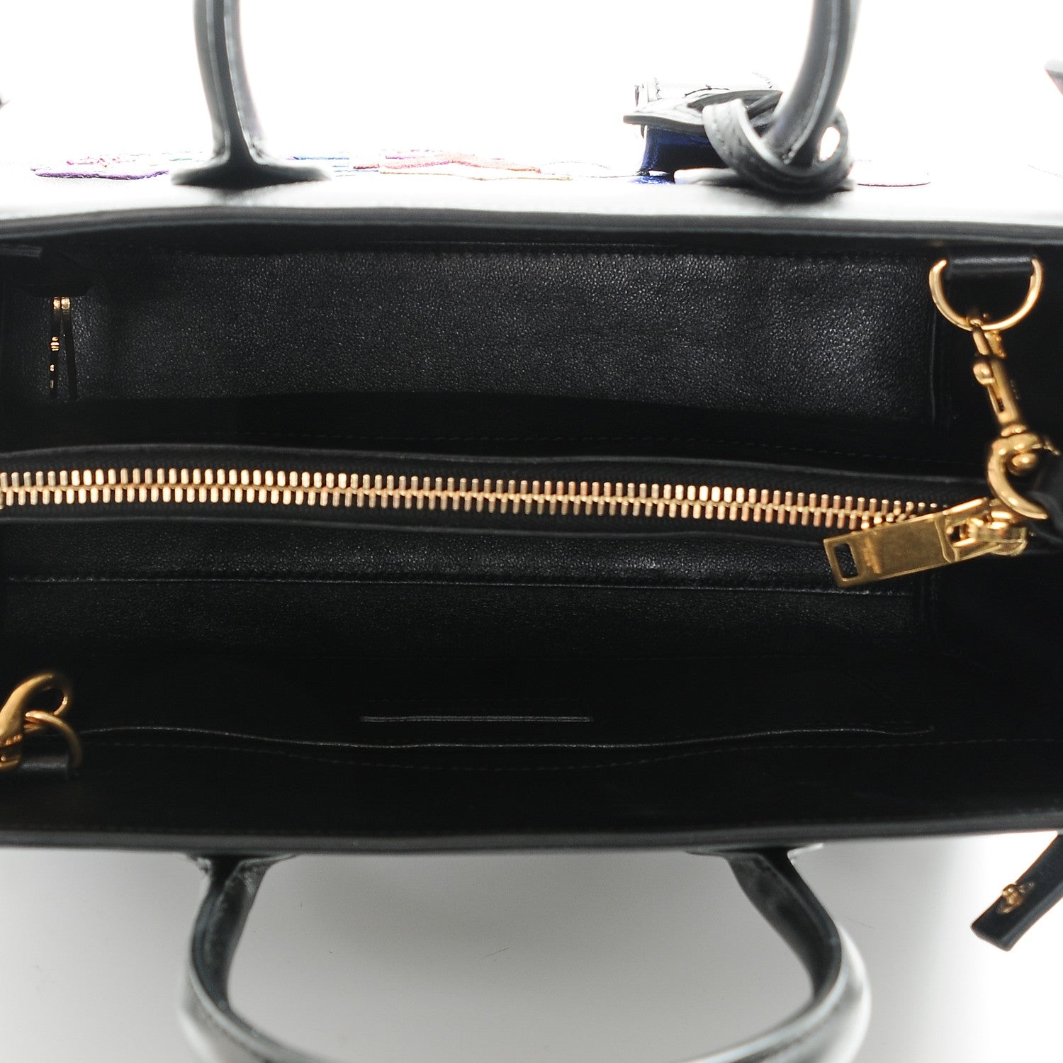 Saint Laurent Calfskin Love Patchwork Baby Sac De Jour Black 5 of 6