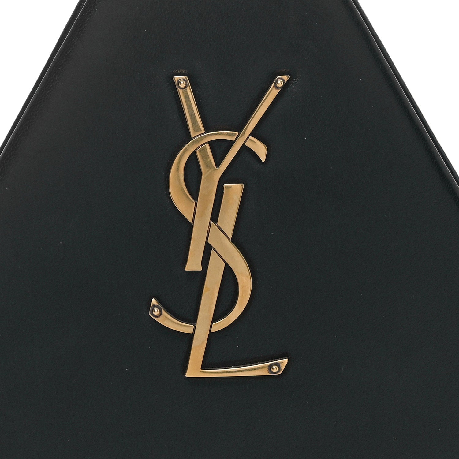 Saint Laurent Lambskin Pyramid Clutch Black 9 of 12