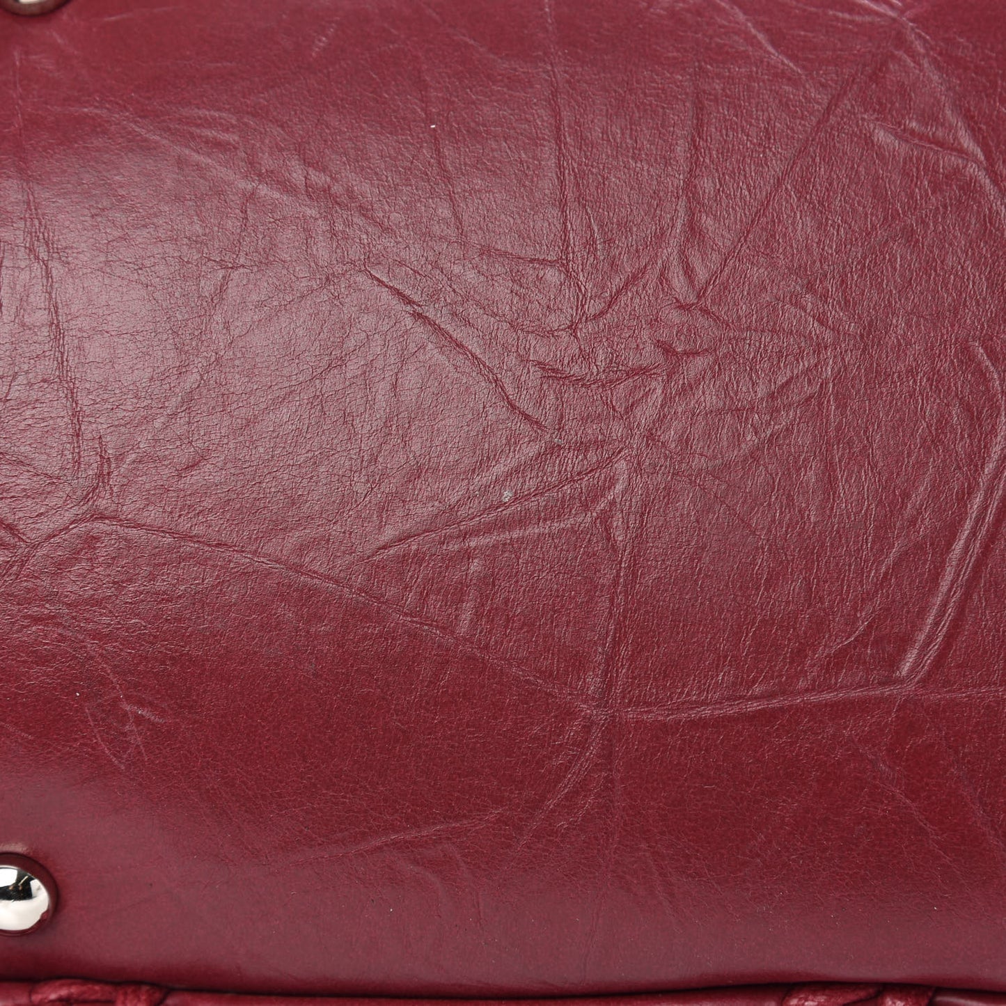 Calfskin Ultra Stitch Bowler Red