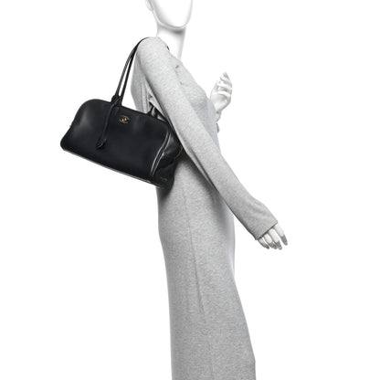 Chanel Calfskin Large Perfect Bowling Bag Black 2 of 10