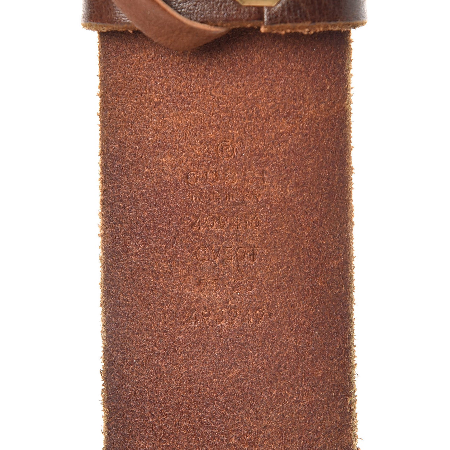 Faded Calfskin Double G 40mm Belt 95 38 Cuir