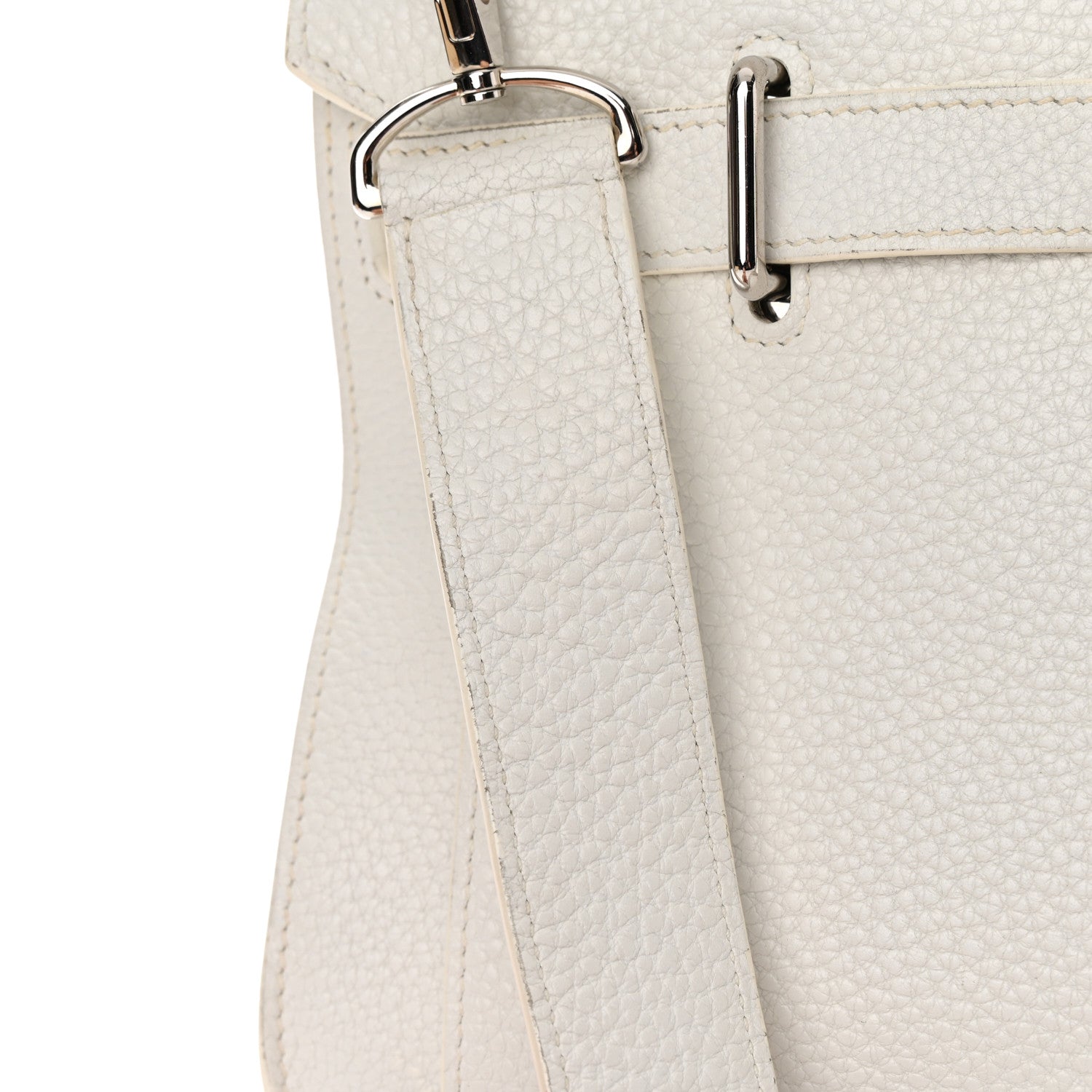 Hermes Taurillon Clemence Jypsiere 31 White 21 of 24