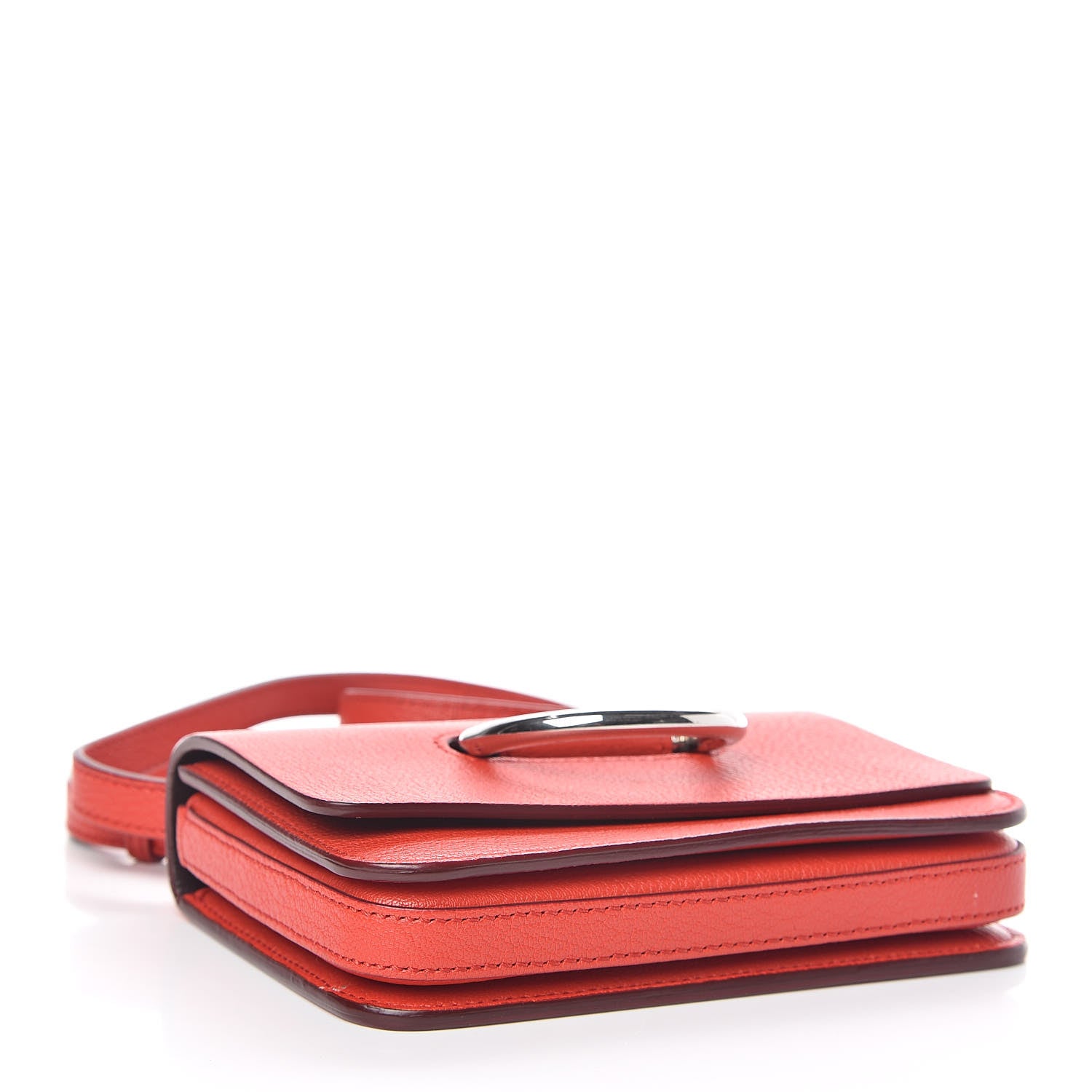 Burberry Goatskin Mini D-Ring Bag Bright Red 4 of 10