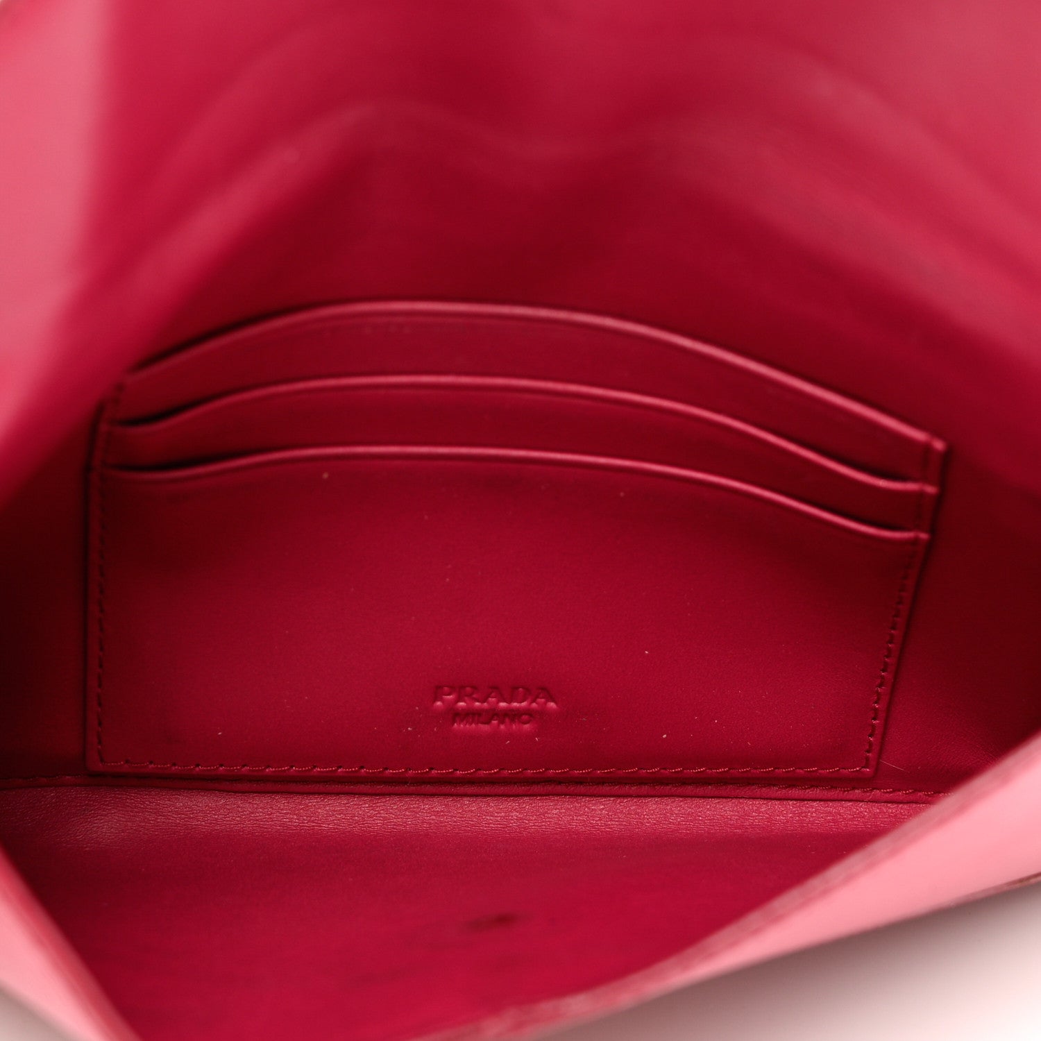 Prada Vitello Move Envelope Wallet Ibisco 4 of 9