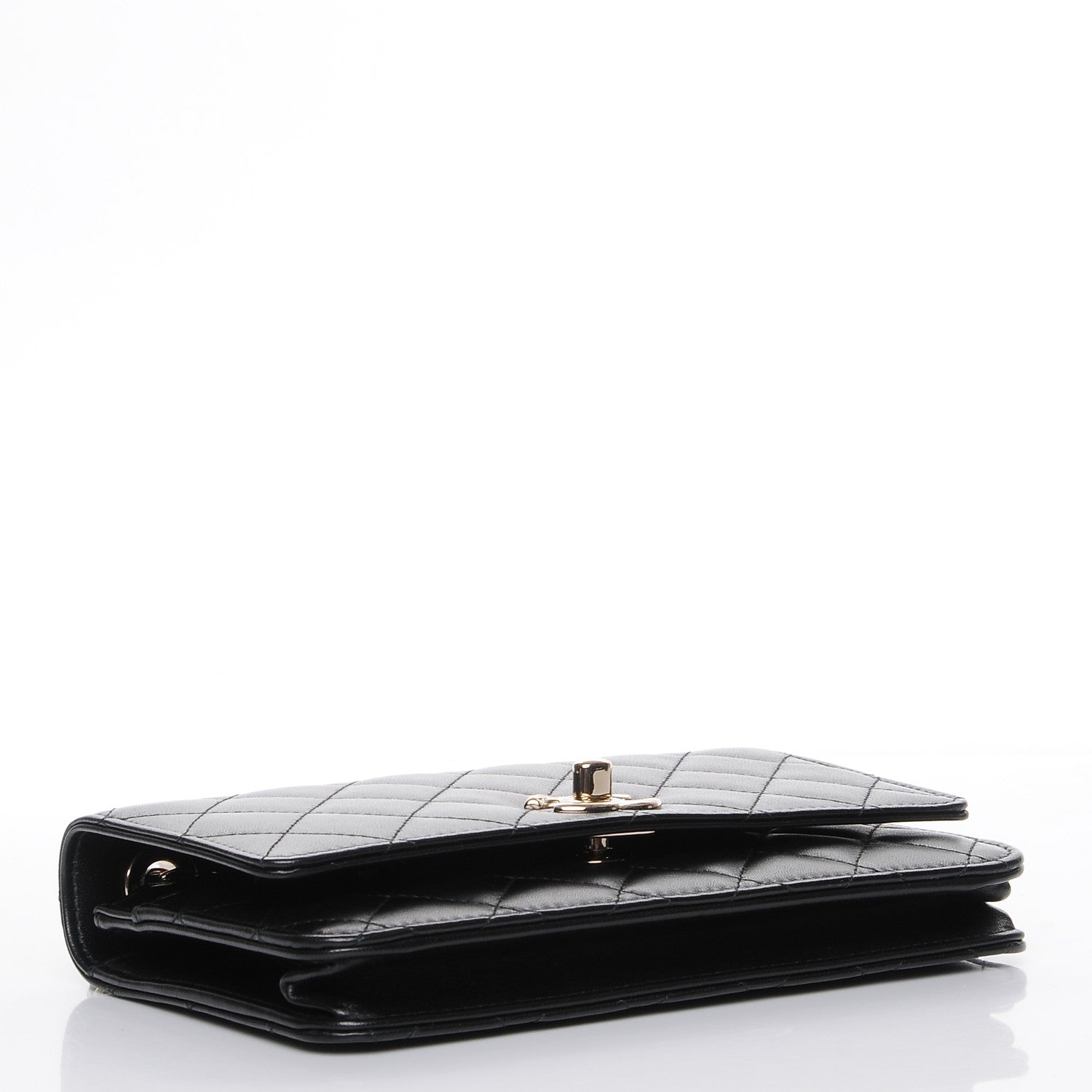 Chanel Lambskin Quilted Trendy CC Wallet On Chain WOC Black 5 of 11