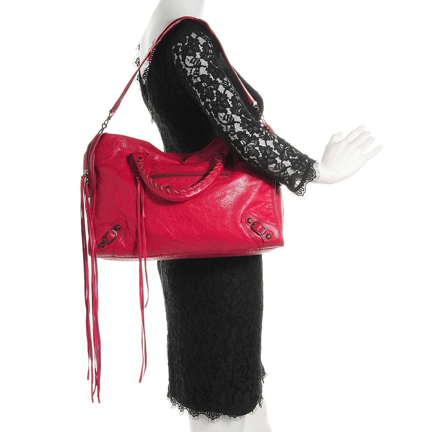 Balenciaga Agneau Classic Hardware City Rubisse 2 of 14