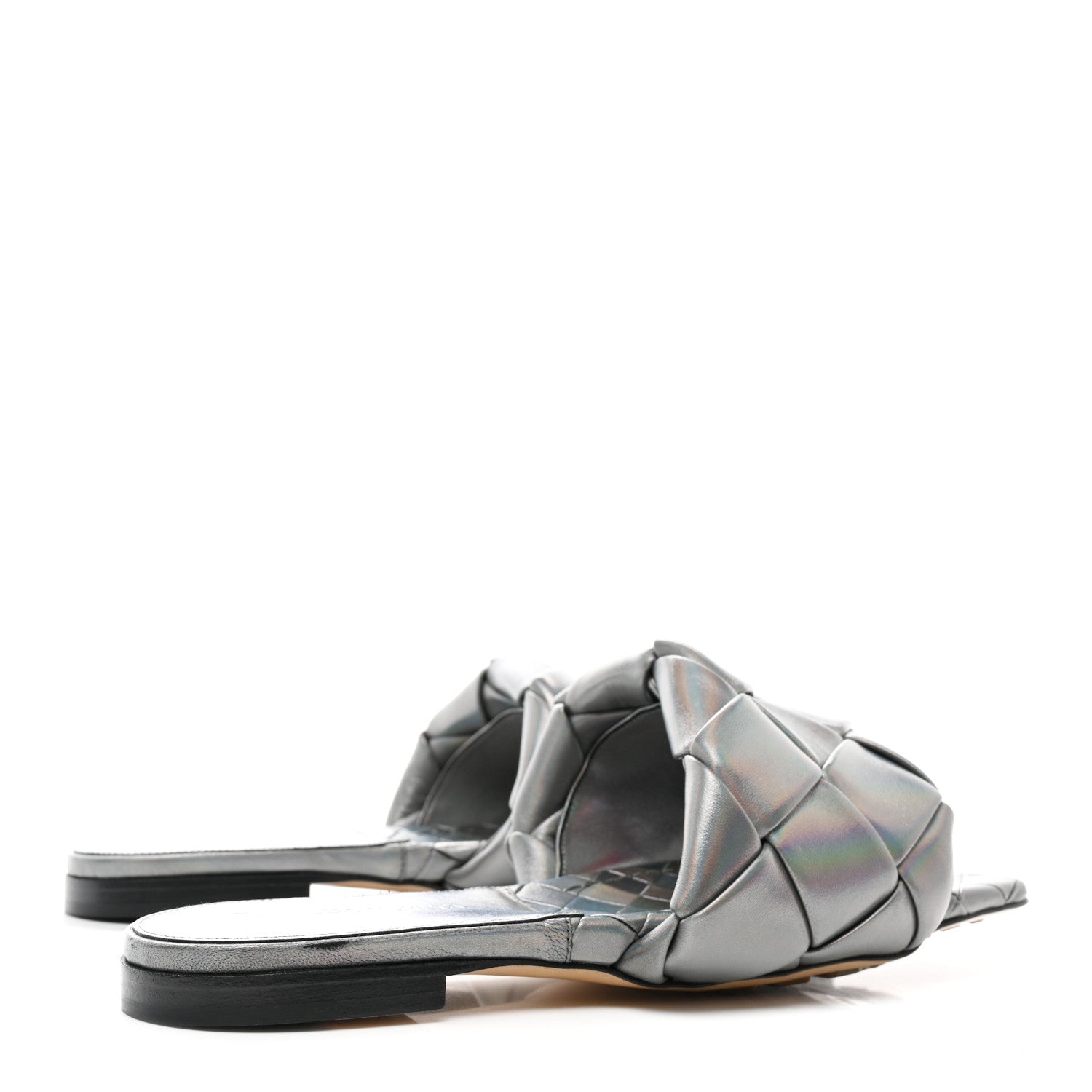 Bottega Veneta Nappa Maxi Intrecciato Lido Flat Sandals 38 Oyster 4 of 7