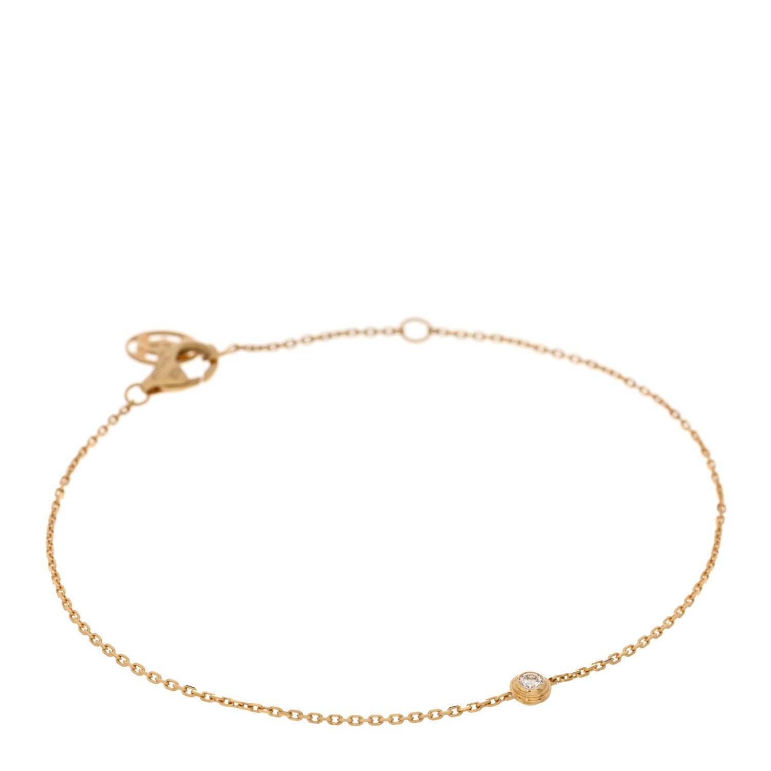 Cartier 18K Yellow Gold Diamond XS D'Amour Bracelet 1 of 4
