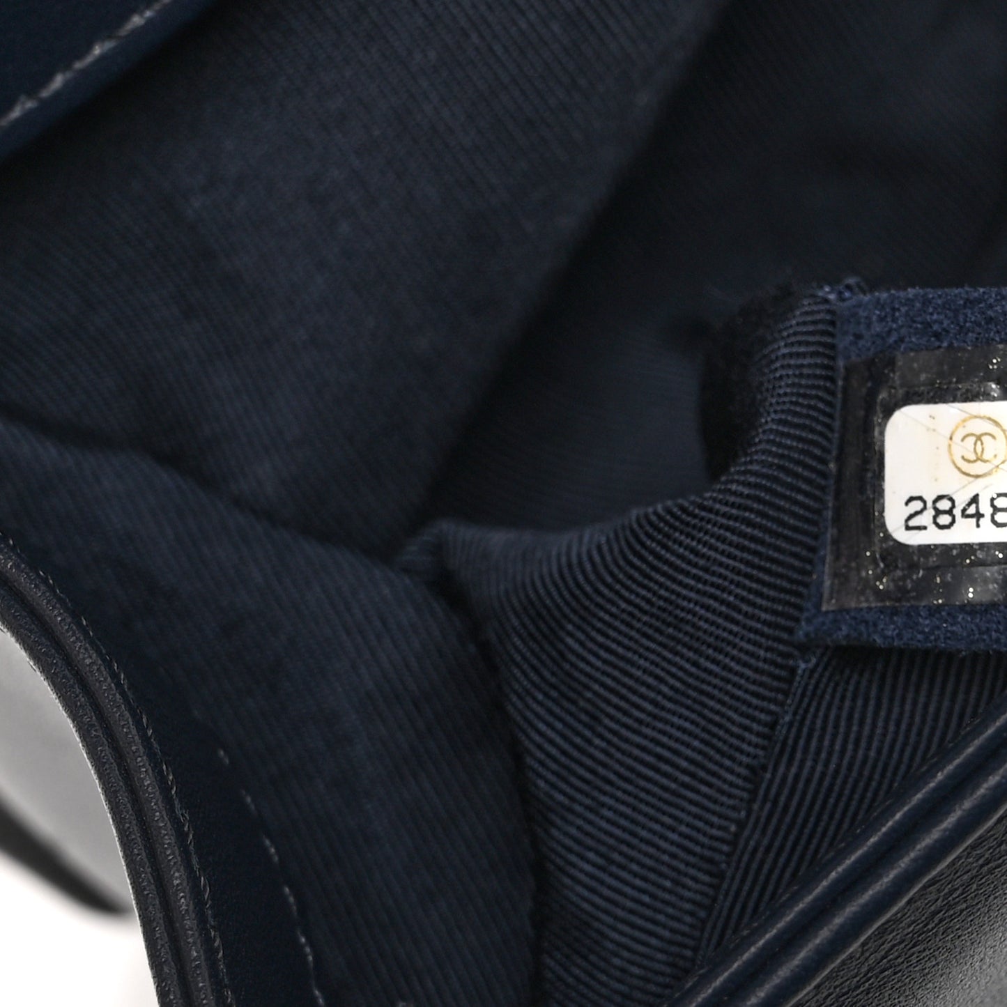 Lambskin Quilted Medium Boy Flap Dark Navy Navy