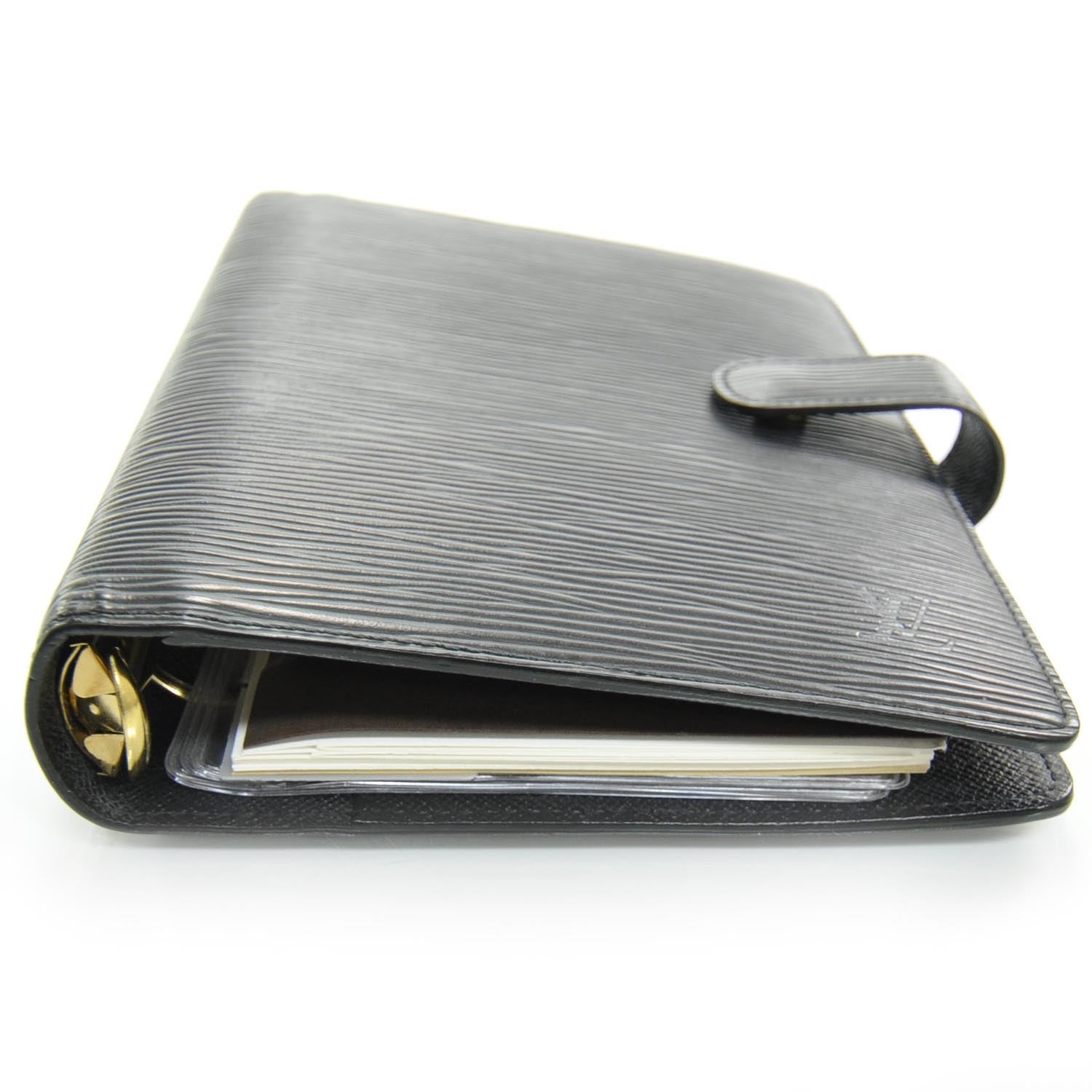 Louis Vuitton Epi Medium Ring Agenda Cover Black 4 of 7