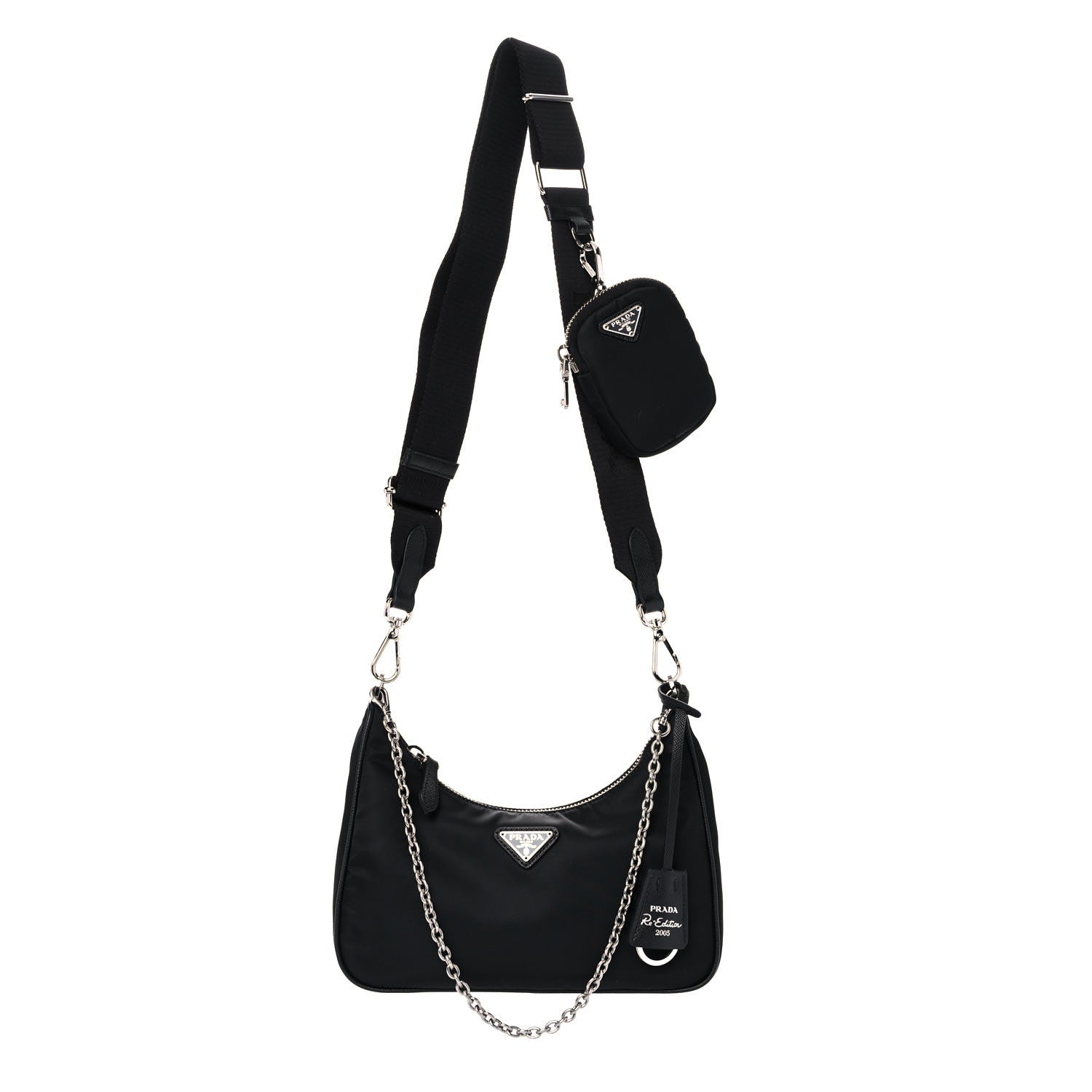 Prada Nylon Re-Edition 2005 Shoulder Bag Black 1 of 5